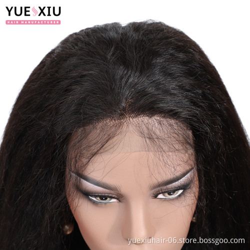 13*4 lace frontal 150% density kinky straight factory price hair wig